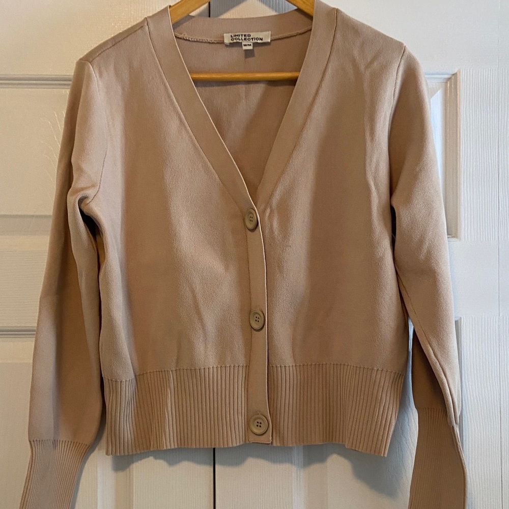 Limited Collection- Taupe Button-Up Cardigan